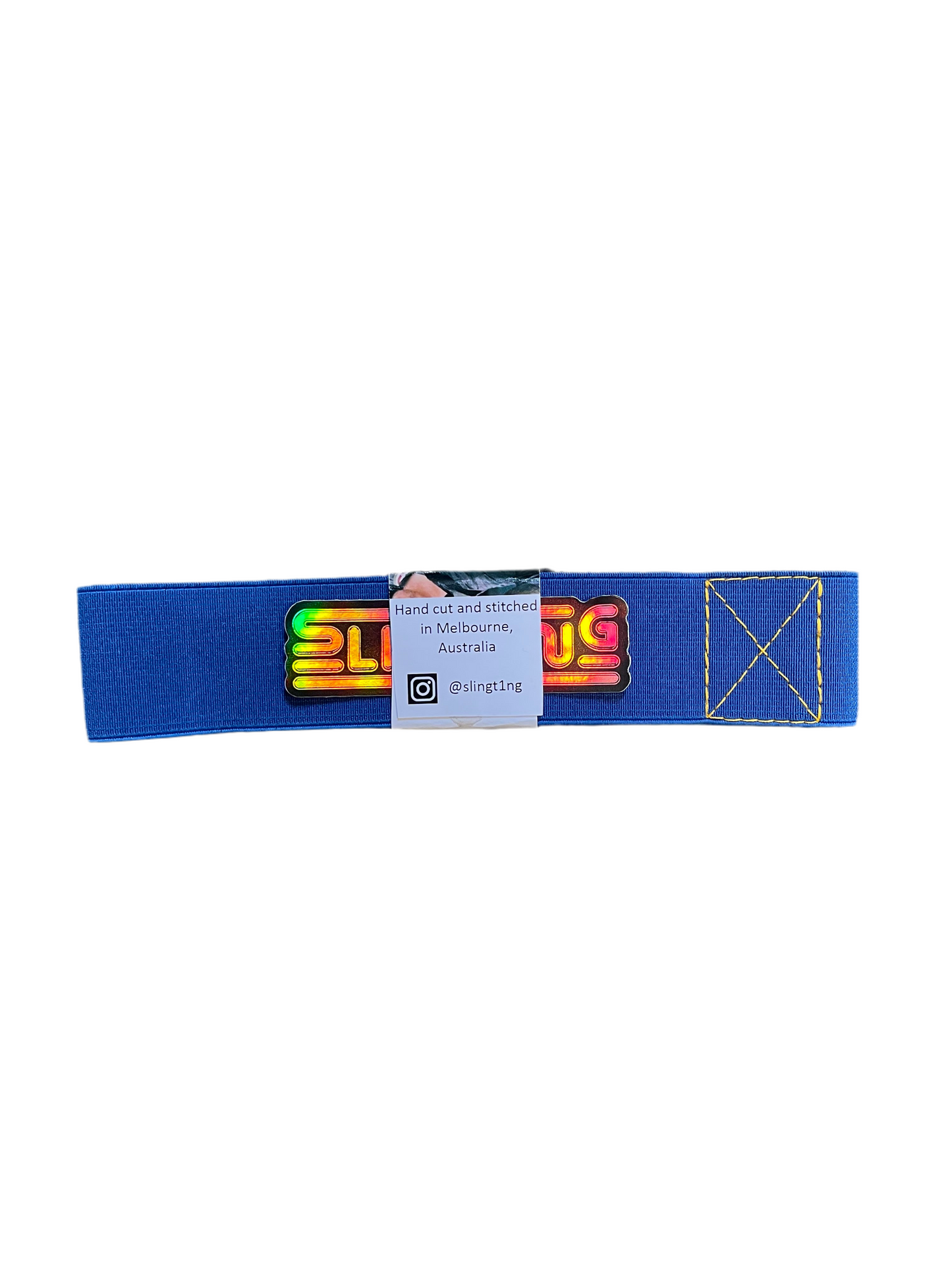 SLINGTING SKATEBOARD SLING - ROYAL BLUE w YELLOW EMB