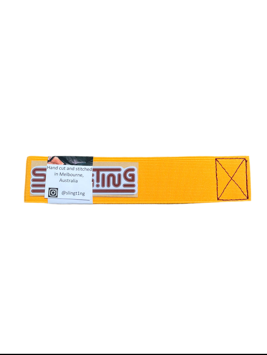 “HARVEY FOREVER” SKATEBOARD SLING - MANGO w DARK MAROON EMB