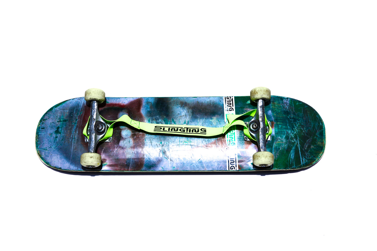 SLINGTING SKATEBOARD SLING - HI VIS (BLACK EMBROIDERY)