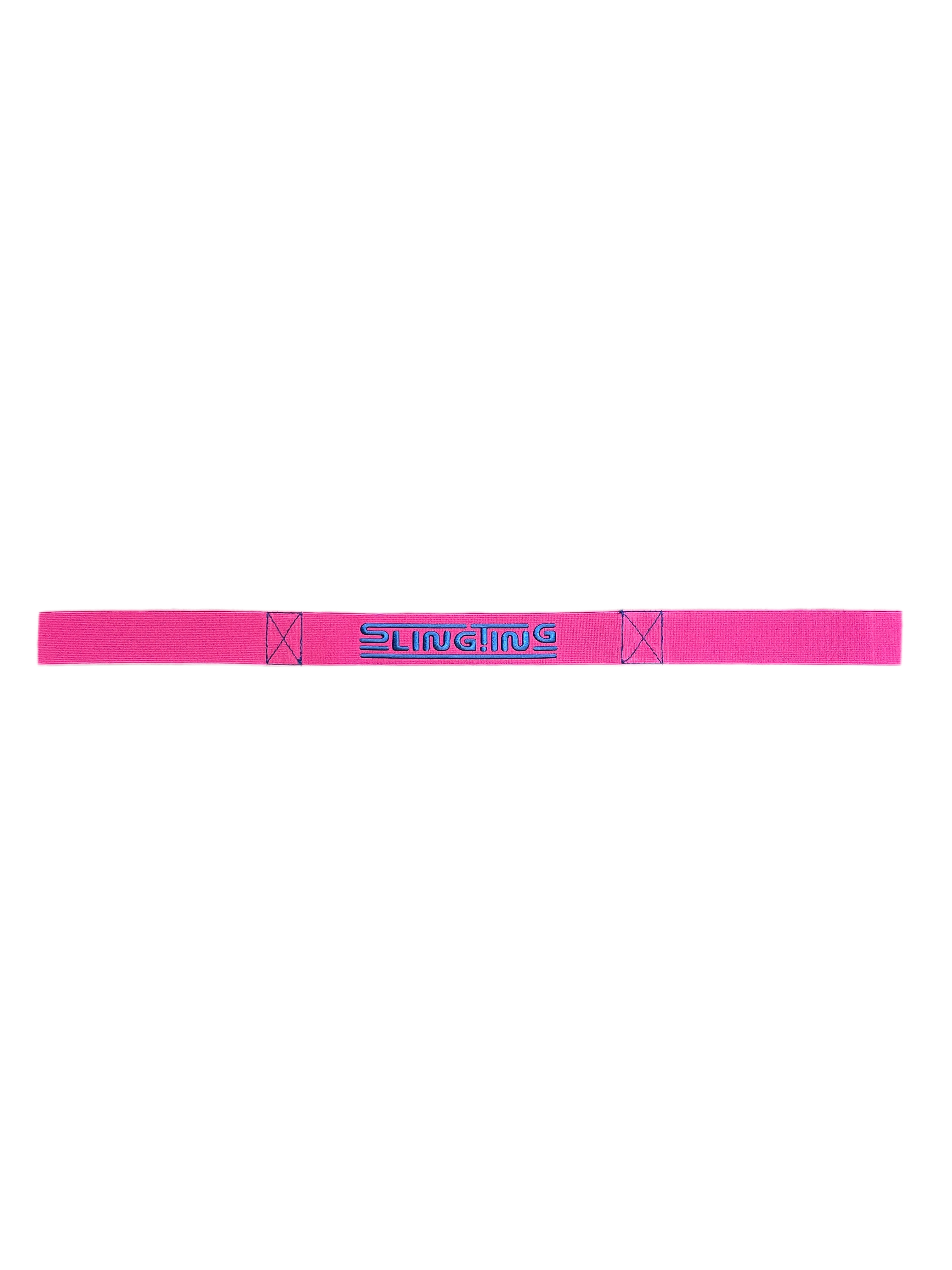 SLINGTING SKATEBOARD SLING - PINK w BLUE EMB