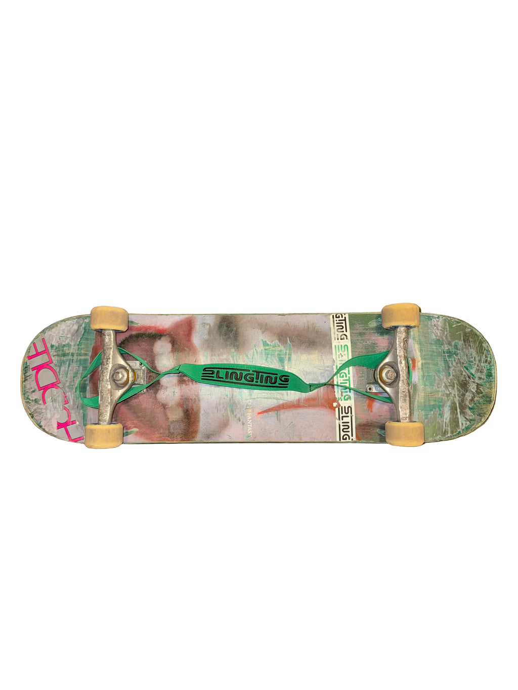 SLINGTING SKATEBOARD SLING GREEN w BLACK EMB