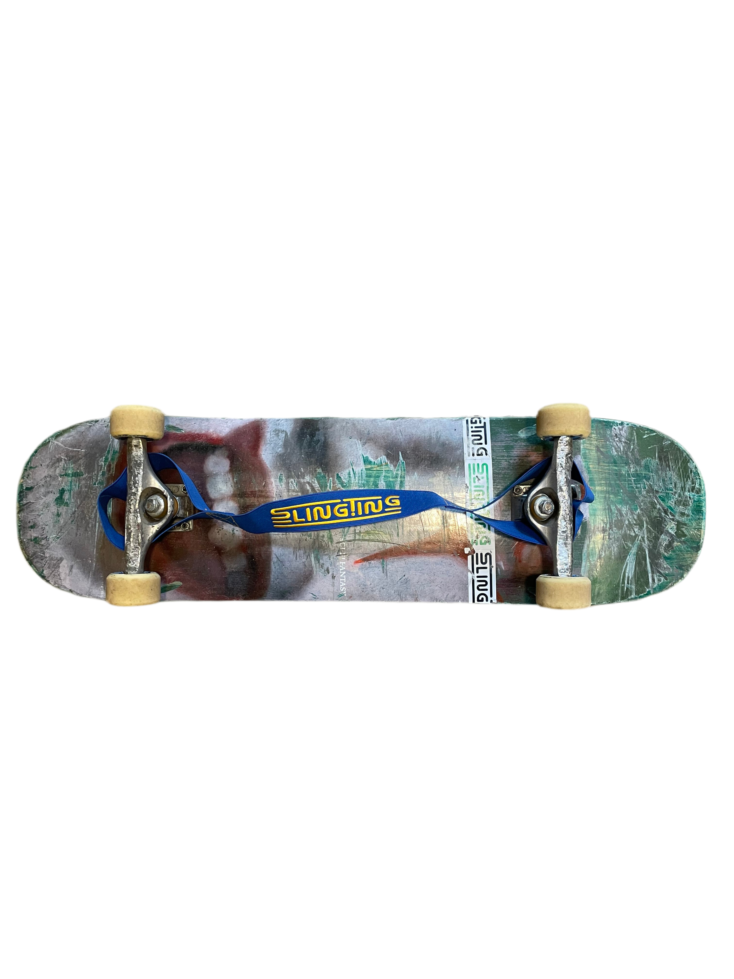 SLINGTING SKATEBOARD SLING - ROYAL BLUE w YELLOW EMB