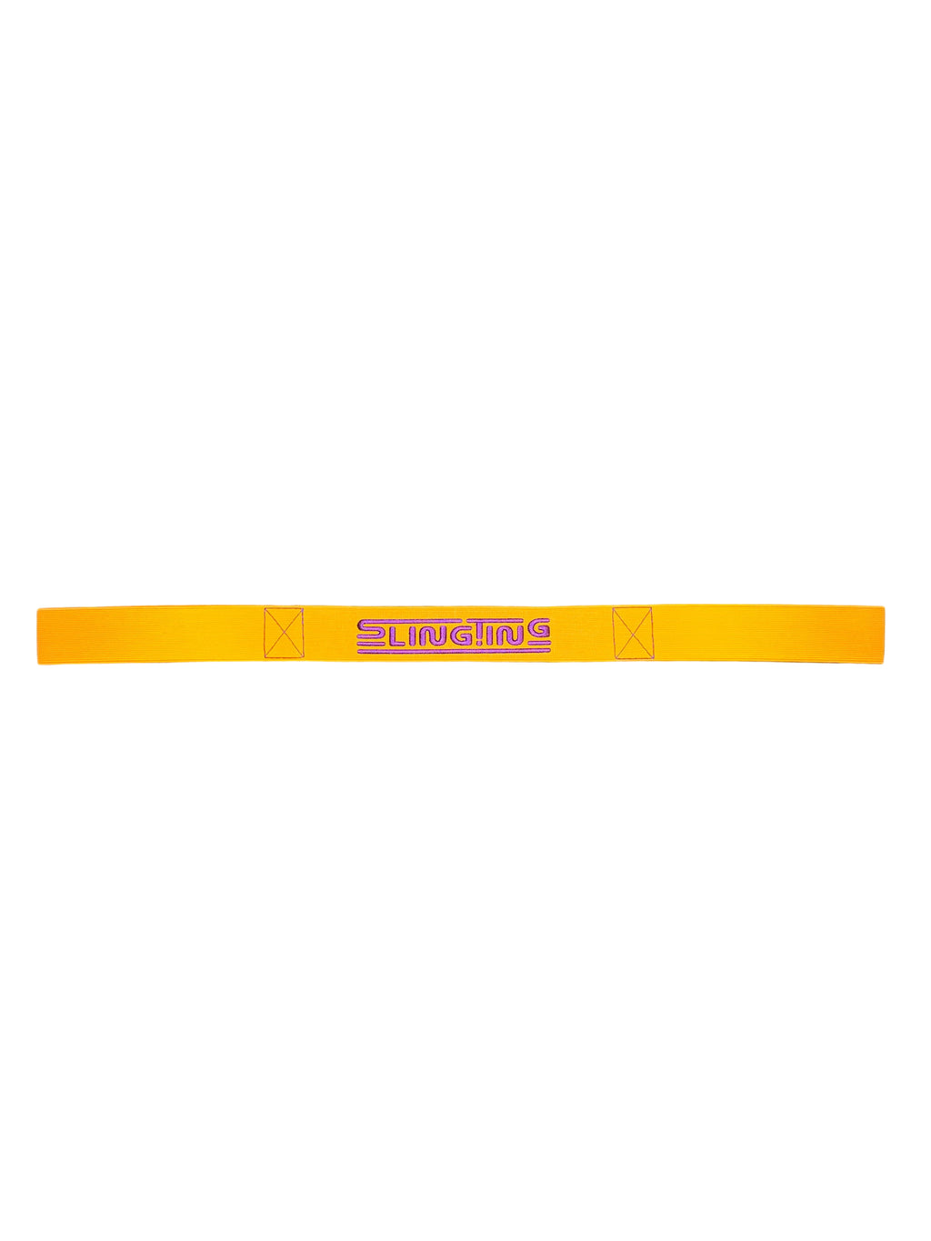 SLINGTING SKATEBOARD SLING - MANGO w PURPLE EMB