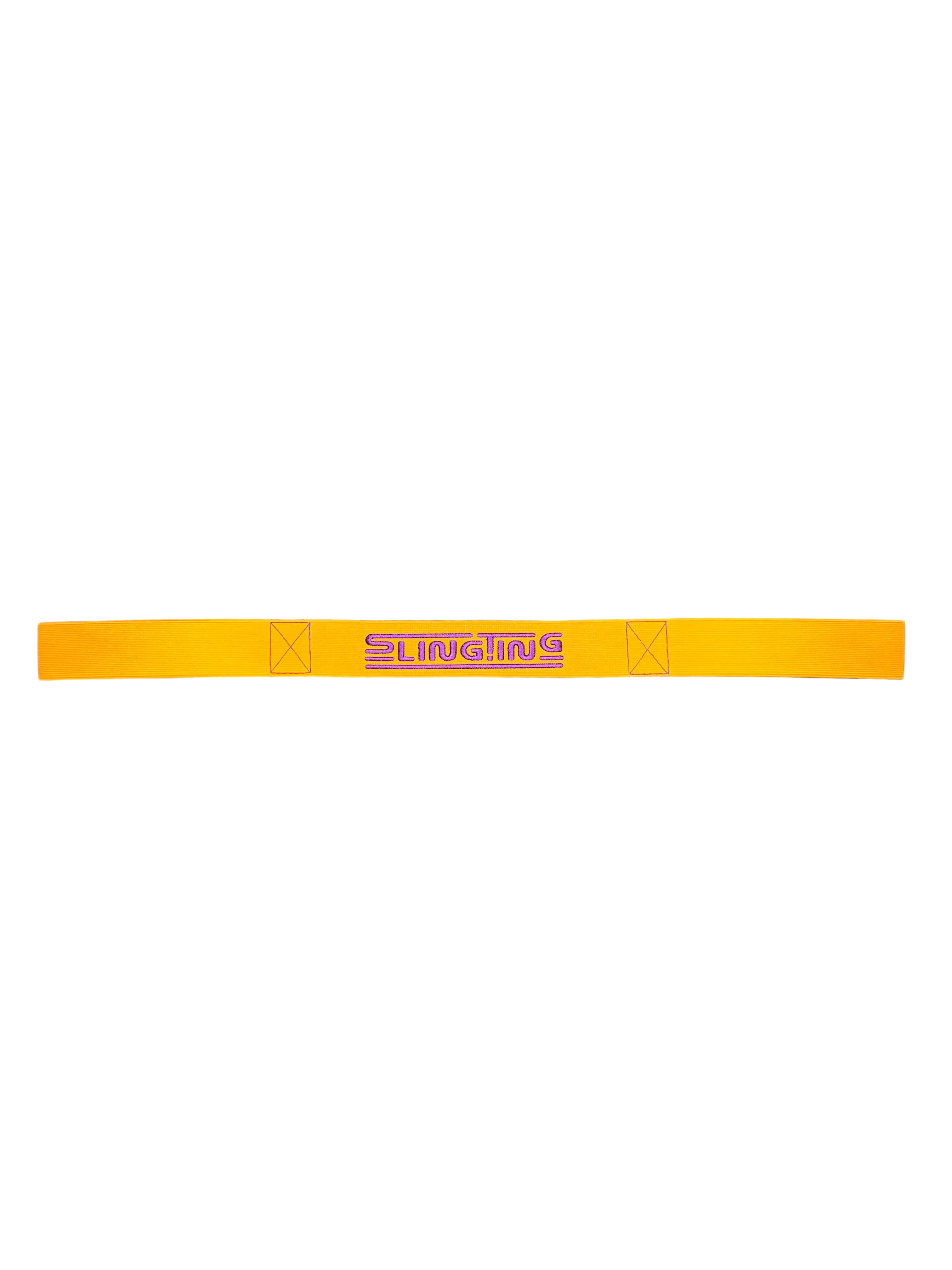 SLINGTING SKATEBOARD SLING - MANGO w PURPLE EMB
