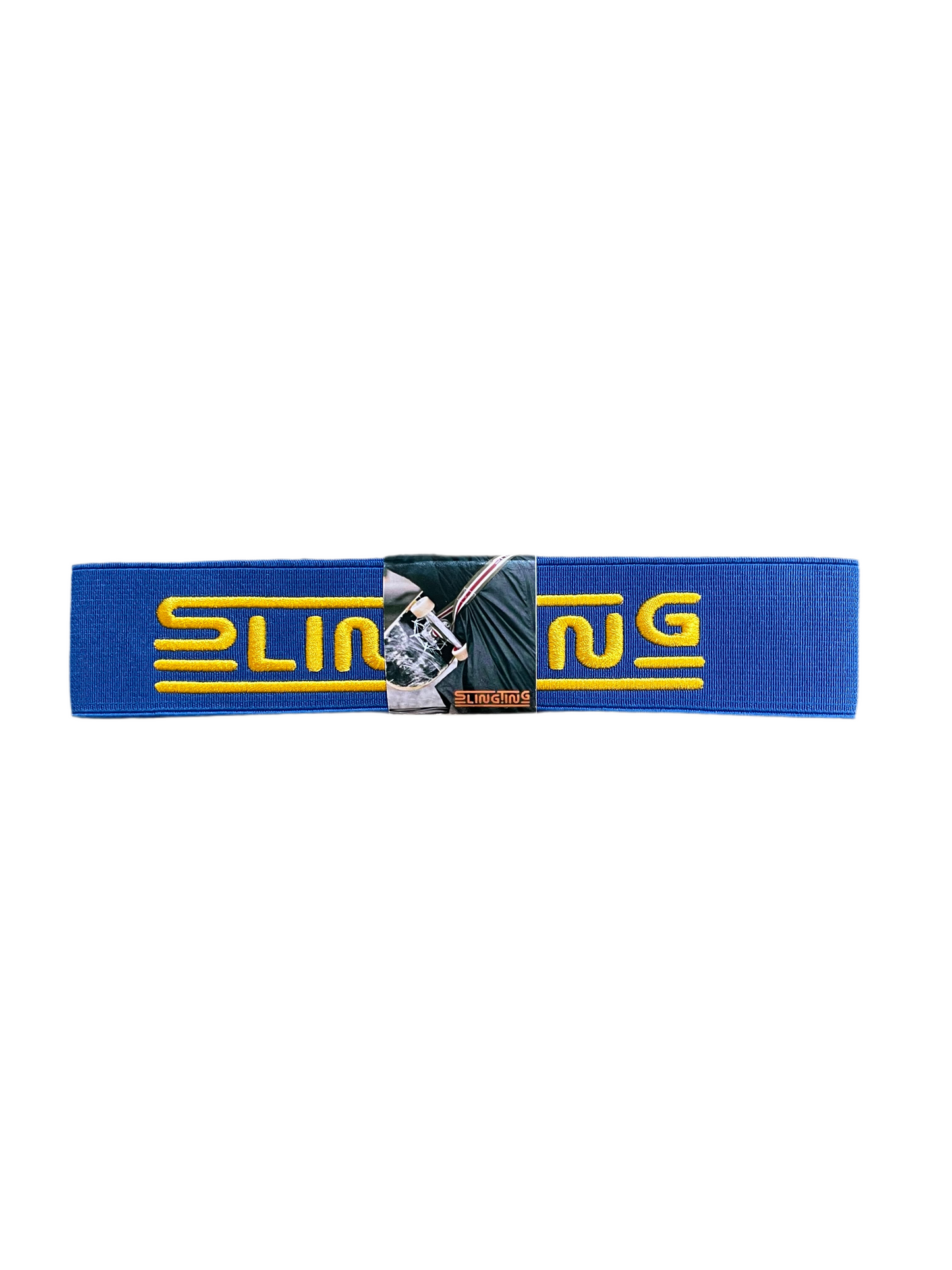 SLINGTING SKATEBOARD SLING - ROYAL BLUE w YELLOW EMB