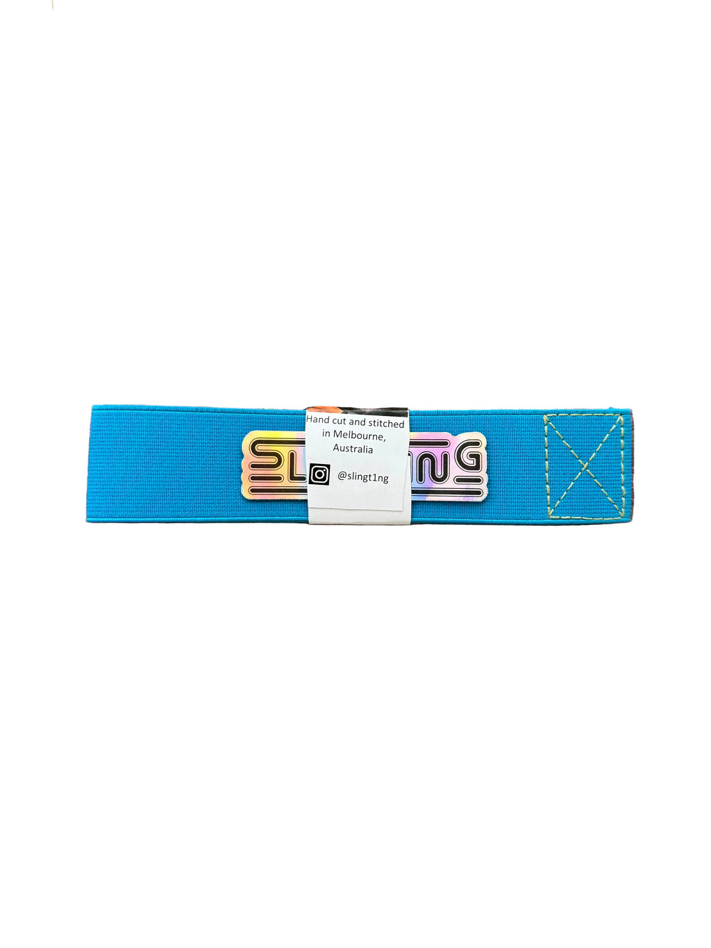 SLINGTING SKATEBOARD SLING BRIGHT BLUE W BRIGHT GREEN EMB