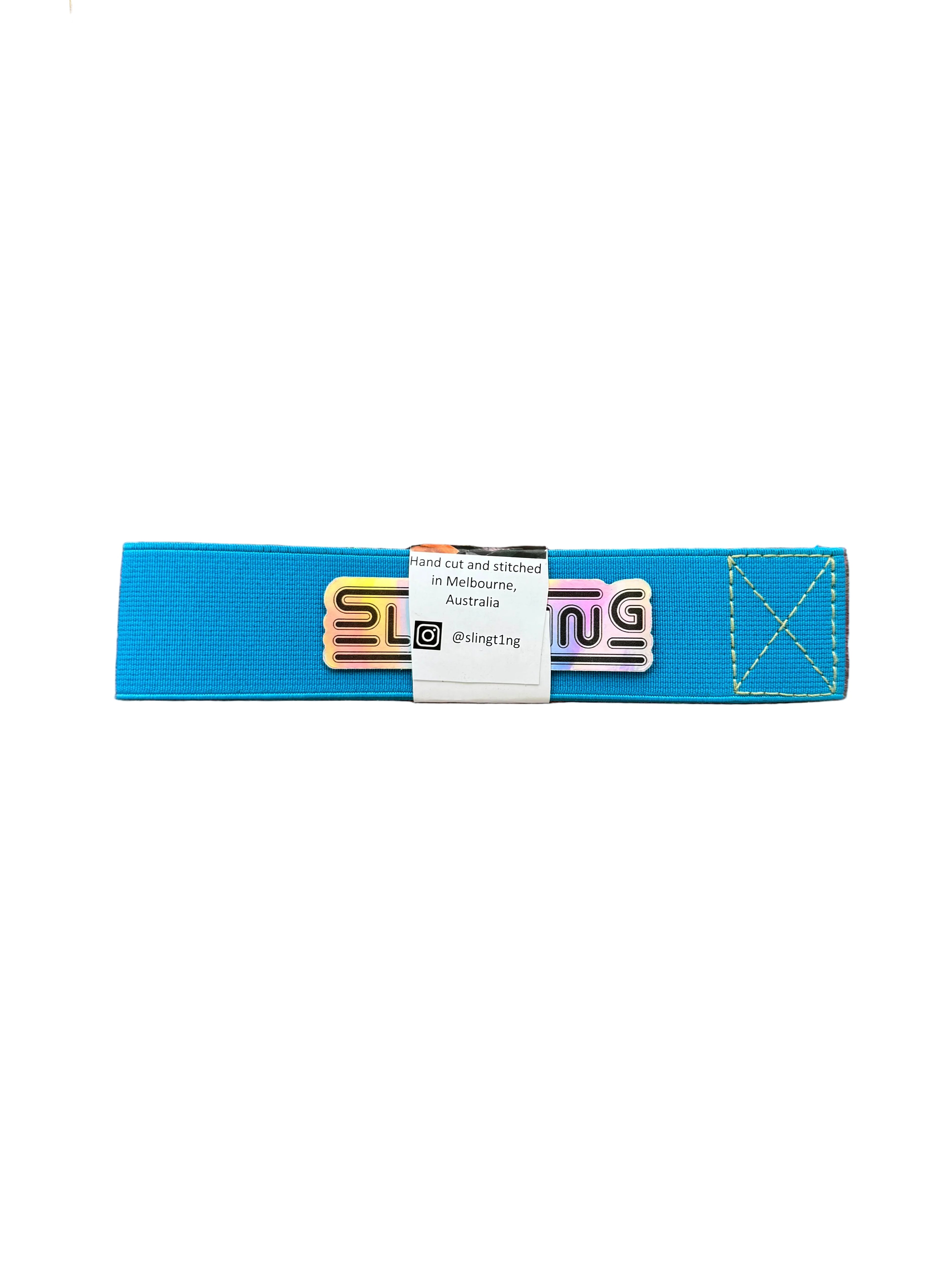 SLINGTING SKATEBOARD SLING BRIGHT BLUE W BRIGHT GREEN EMB
