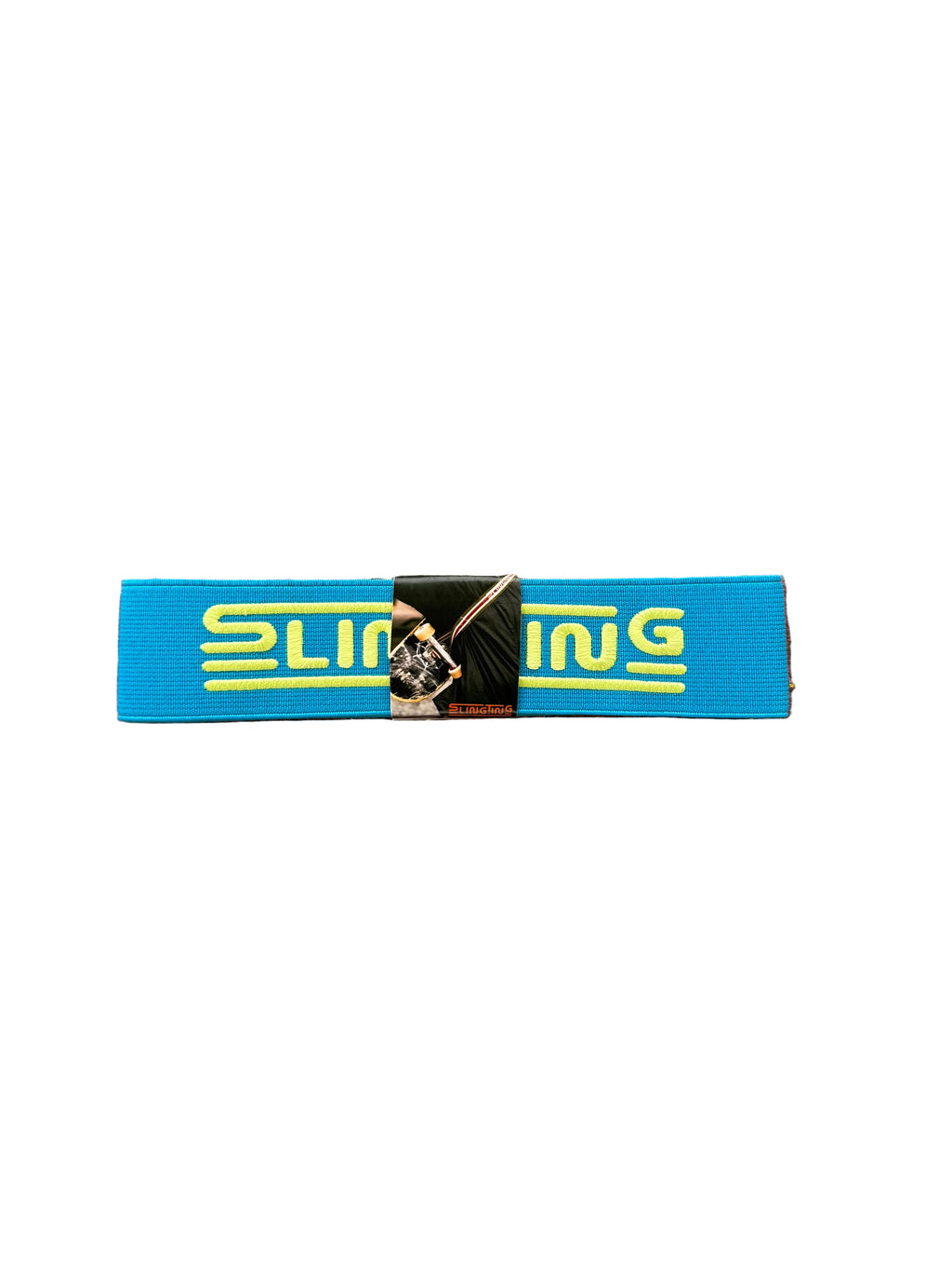 SLINGTING SKATEBOARD SLING BRIGHT BLUE W BRIGHT GREEN EMB