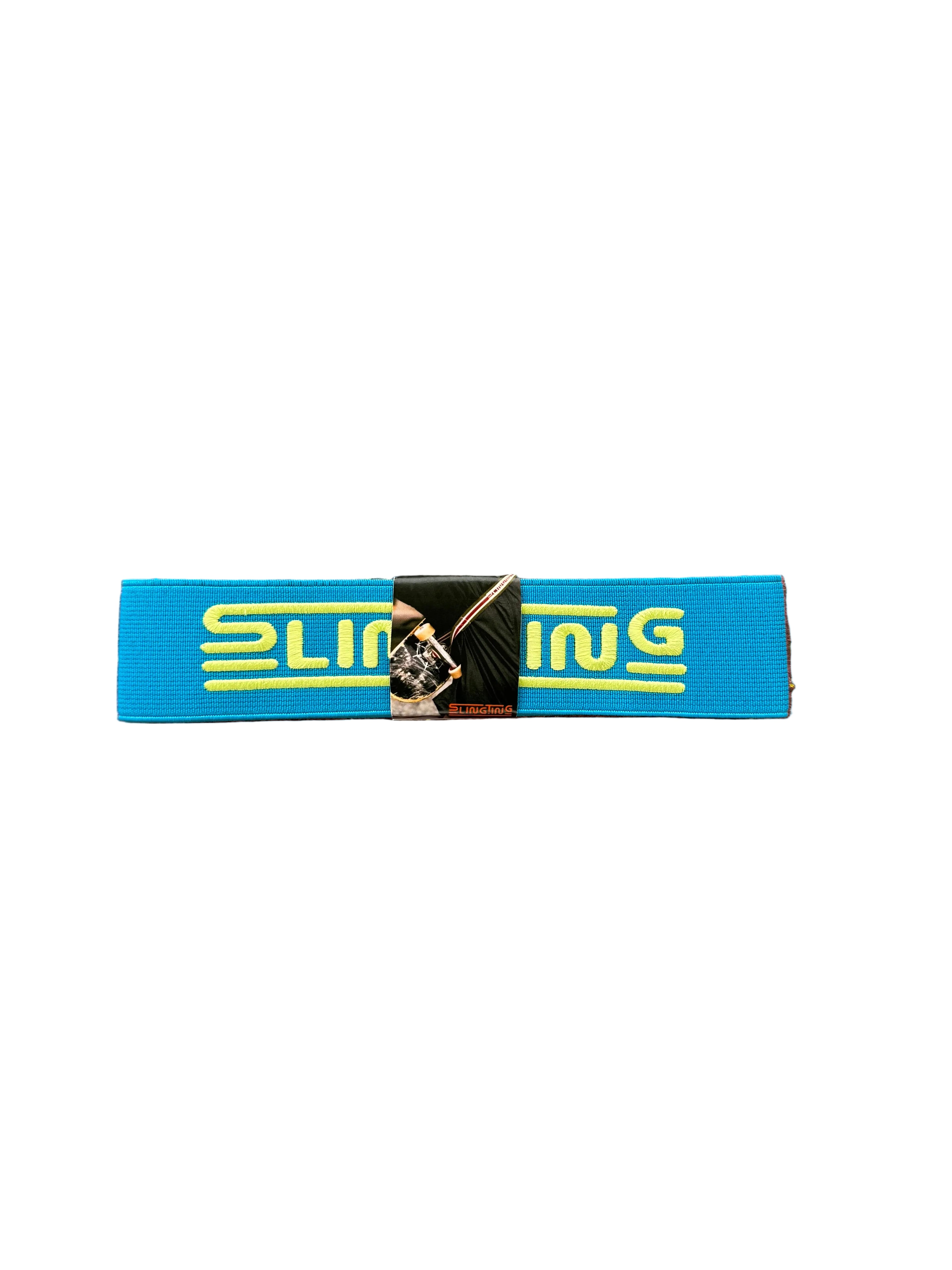SLINGTING SKATEBOARD SLING BRIGHT BLUE W BRIGHT GREEN EMB