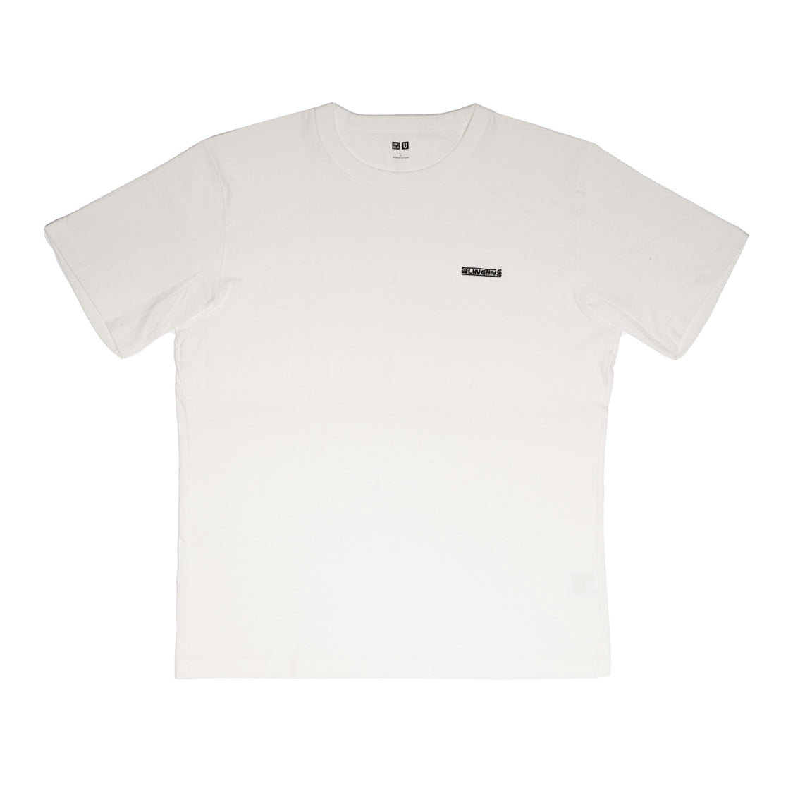 SLINGTING 'CLASSIC TEE' WHITE W BLACK EMB