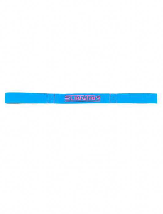 SLINGTING SKATEBOARD SLING - POWERADE BLUE w PINK EMB