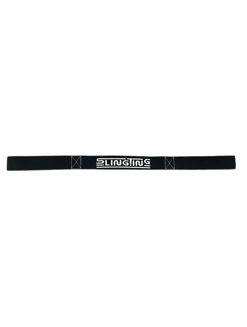 SLINGTING SKATEBOARD SLING - BLACK w WHITE EMB