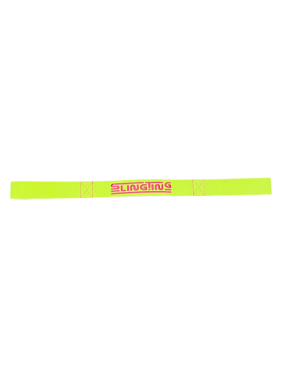SLINGTING SKATEBOARD SLING - HIGH VIS YELLOW w PINK EMB