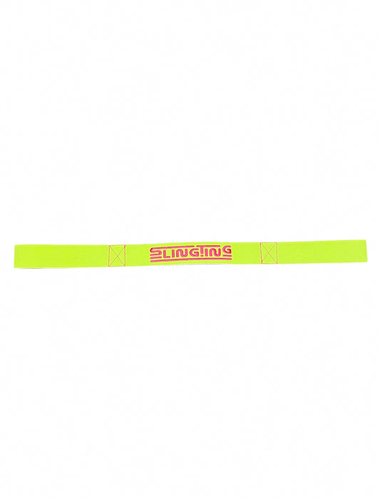 SLINGTING SKATEBOARD SLING - HIGH VIS YELLOW w PINK EMB