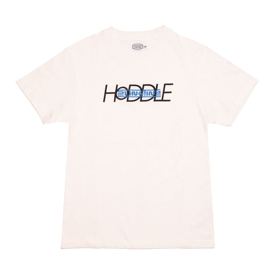 SLINGTING x HODDLE LOGO TEE WHITE (BLACK BLUE)