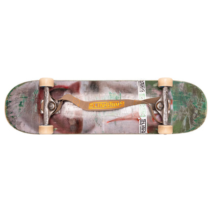 SLINGTING SKATEBOARD SLING - TAN (YELLOW EMBROIDERY)