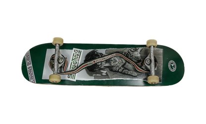 SLINGTING SKATEBOARD SLING - STRIPED BLACK (TAN EMBROIDERY)