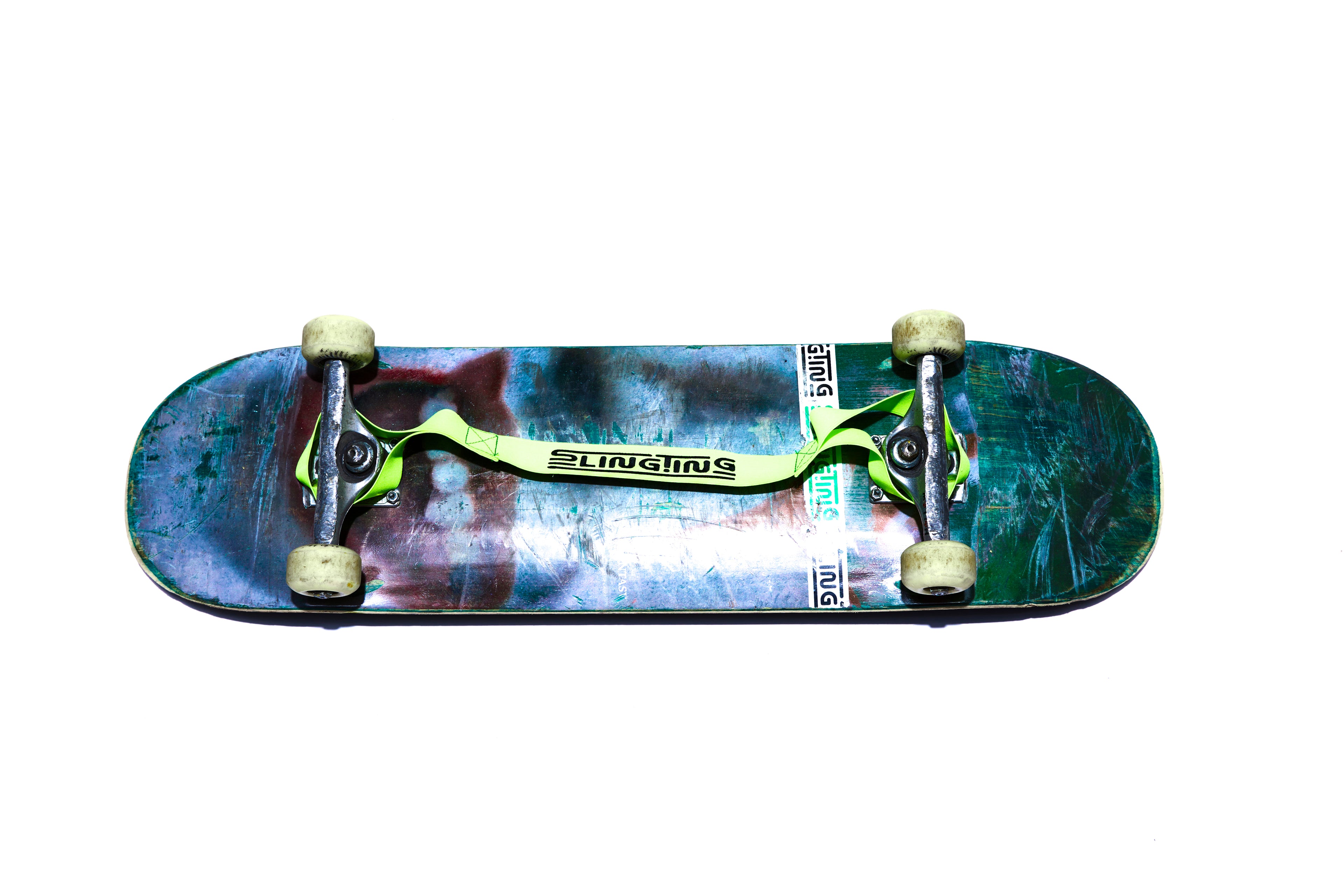 SLINGTING SKATEBOARD SLING - HI VIS (BLACK EMBROIDERY)