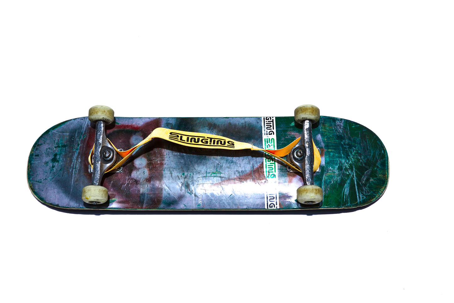 SLINGTING SKATEBOARD SLING - MANGO (BLACK EMBROIDERY)