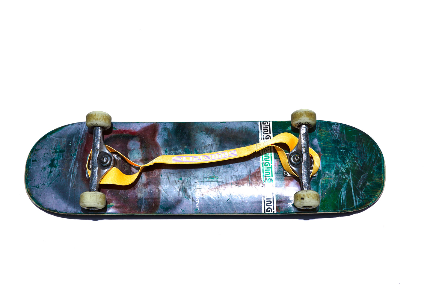 SLINGTING SKATEBOARD SLING - MANGO (WHITE EMBROIDERY)