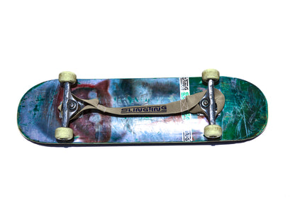 SLINGTING SKATEBOARD SLING - TAN (NAVY EMBROIDERY)