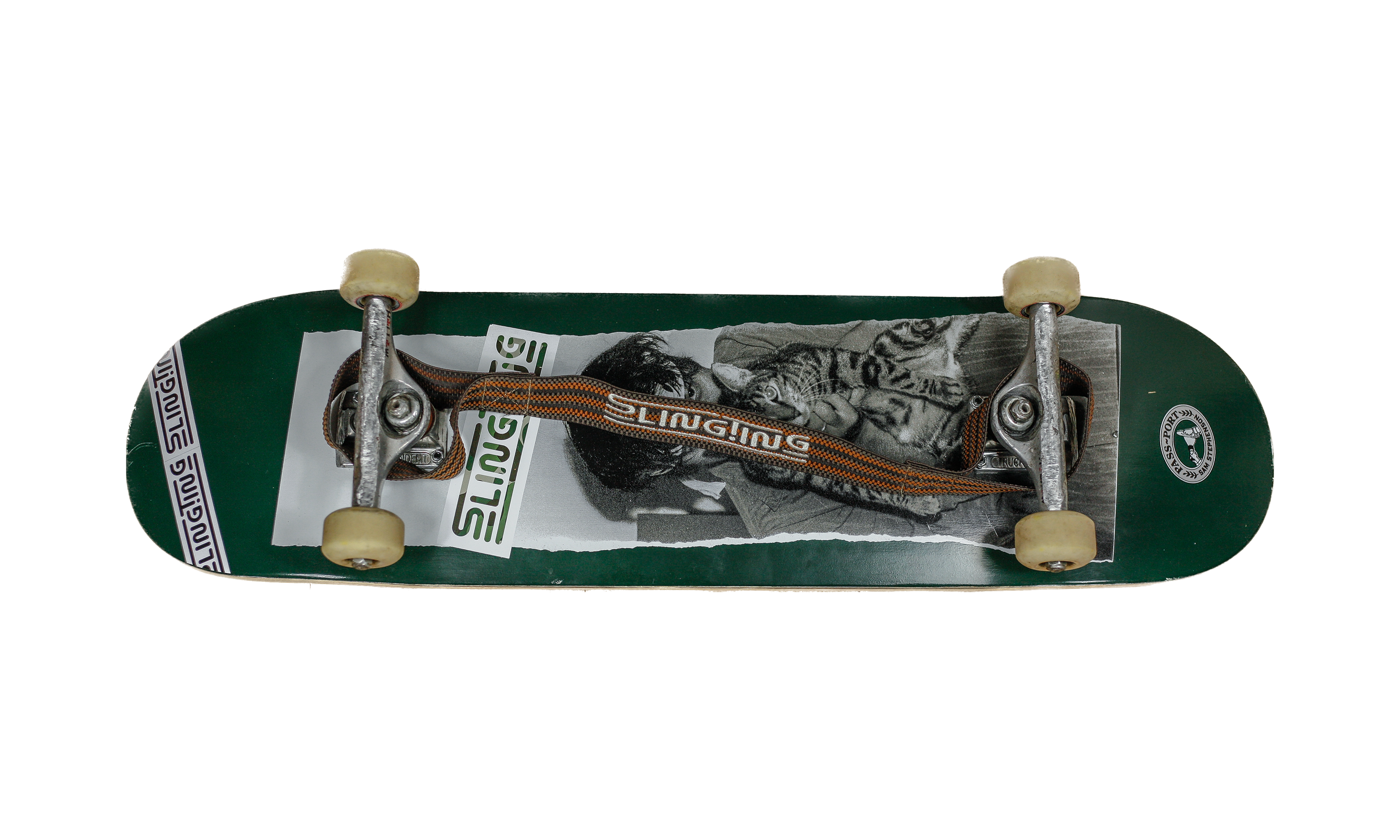 SLINGTING SKATEBOARD SLING - OG BROWN (OLIVE EMBROIDERY)