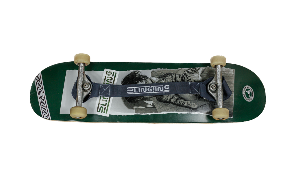 SLINGTING SKATEBOARD SLING - NAVY (LIGHT BLUE EMBROIDERY)