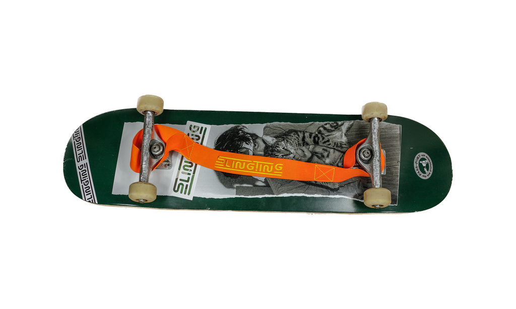 SLINGTING SKATEBOARD SLING - ORANGE (ORANGE EMBROIDERY)