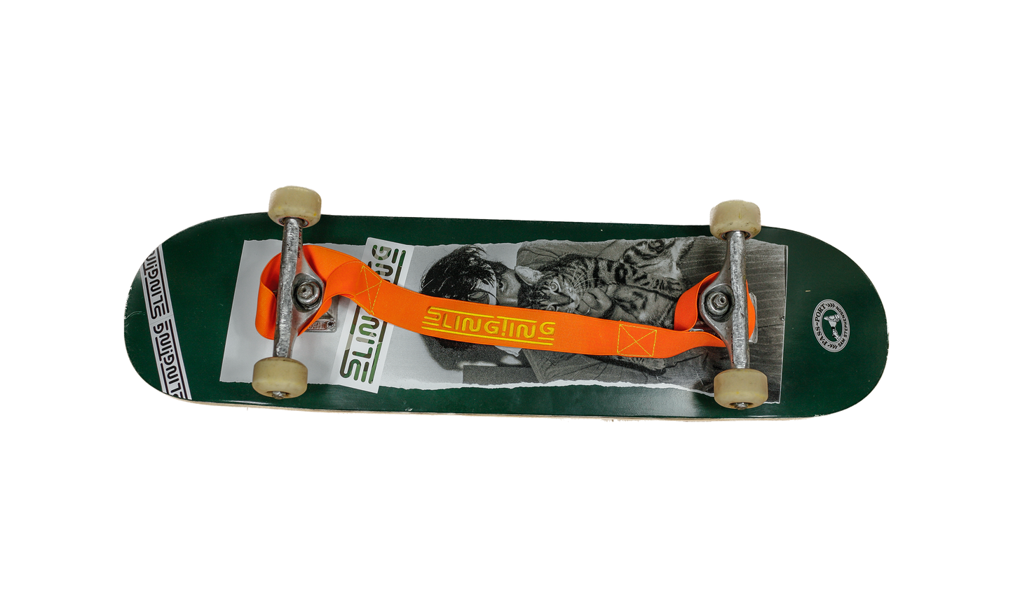 SLINGTING SKATEBOARD SLING - ORANGE (ORANGE EMBROIDERY)