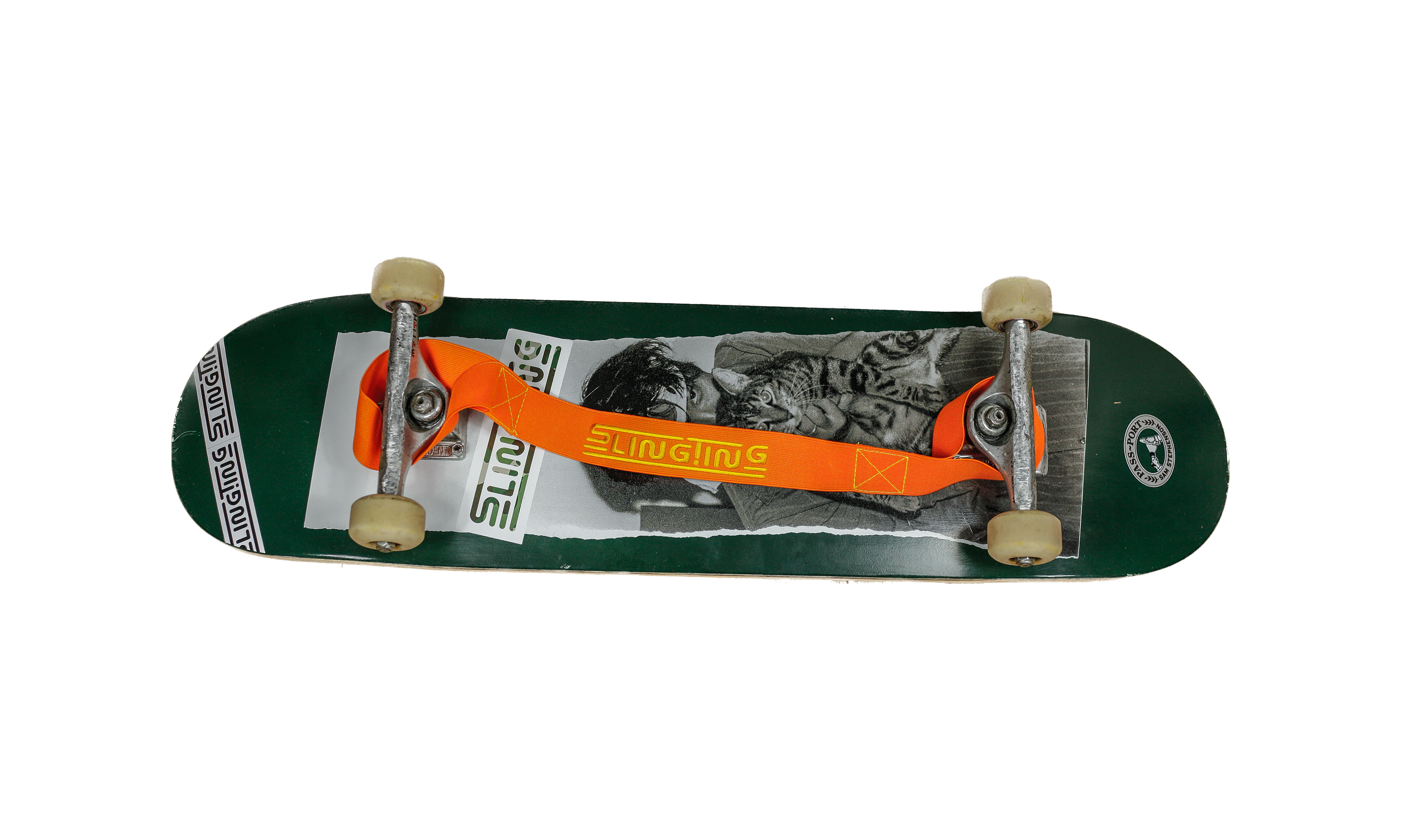 SLINGTING SKATEBOARD SLING - ORANGE (ORANGE EMBROIDERY)
